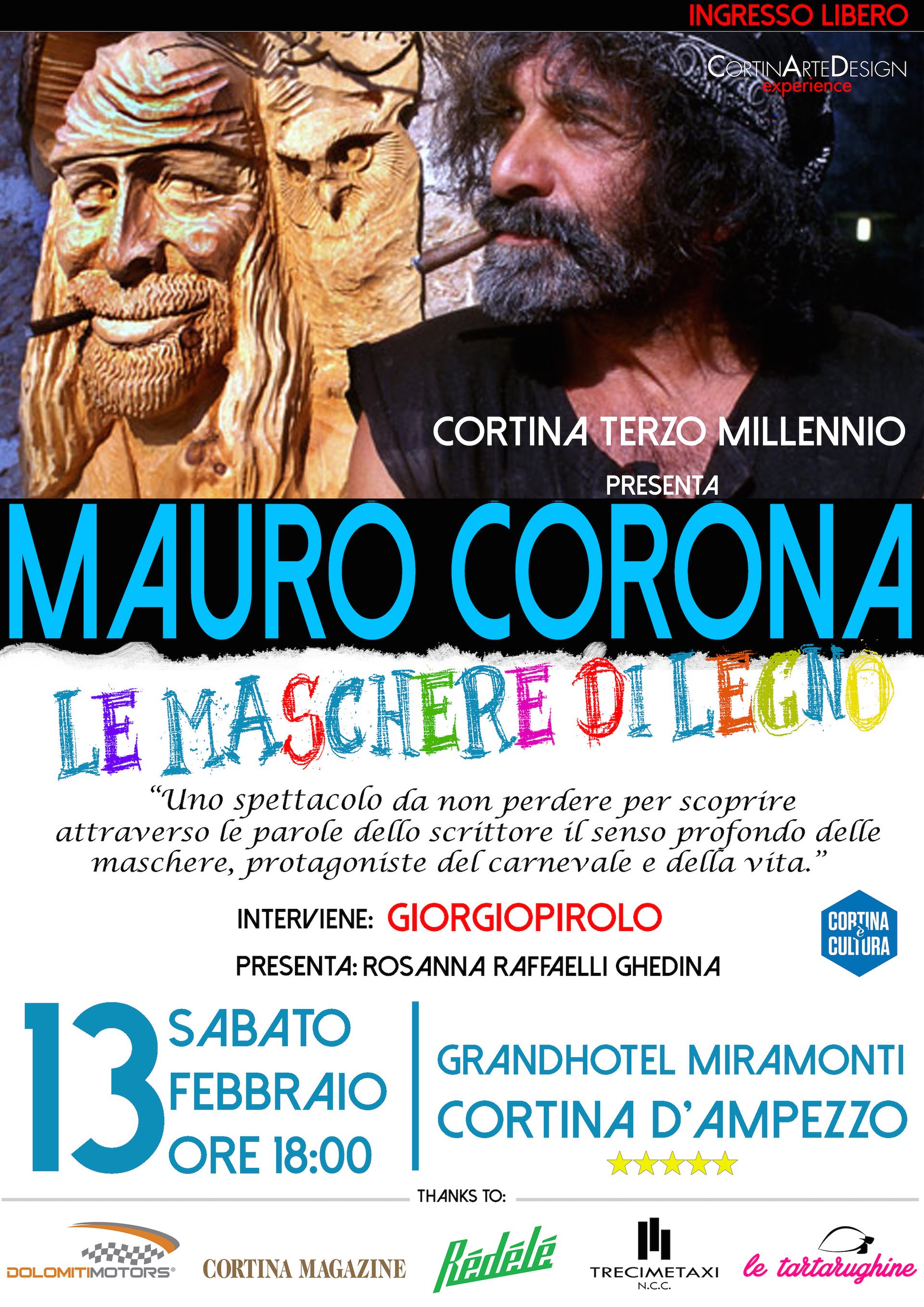 Mauro-corona-giorgio-pirolo-cortina-13-febbraio